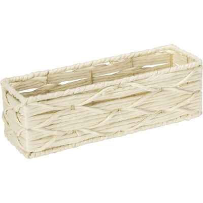 WENKO Vabriano Lang Boîte de Rangement - Organisateur Rectangulaire Beige WENKO Vabriano Lang Boîte de Rangement - Organisateur Rectangulaire Beige