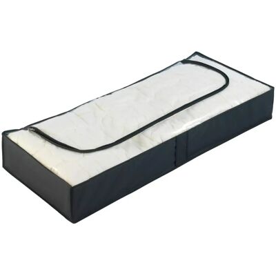 Contenitore di stoccaggio nero Wenko - Biancheria, Abbigliamento - 107x16x46cm Contenitore di stoccaggio nero Wenko - Biancheria, Abbigliamento - 107x16x46cm