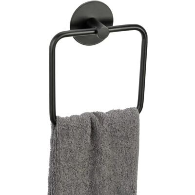 SCHÖNER WOHNEN-KOLLEKTION Meleto Handtuchring - Handtuchhalter, Schwarz SCHÖNER WOHNEN-KOLLEKTION Meleto Handtuchring - Handtuchhalter, Schwarz