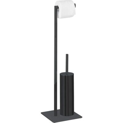 WENKO Recco Toilettenbürstenhalter - Schwarz - Standgarnitur WENKO Recco Toilettenbürstenhalter - Schwarz - Standgarnitur