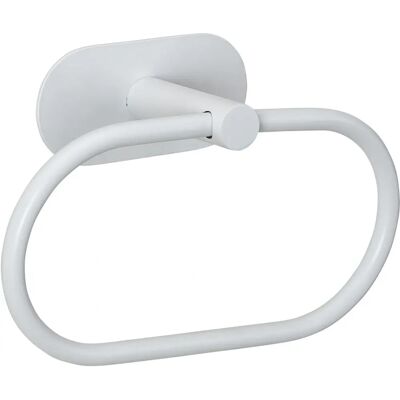WENKO Orea Weiß Edelstahl Handtuchring - Handtuchhalter WENKO Orea Weiß Edelstahl Handtuchring - Handtuchhalter