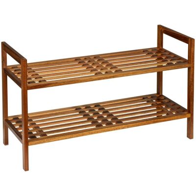 WENKO Fondi Schuhregal - Stapelbar, 6 Paar, Braun WENKO Fondi Schuhregal - Stapelbar, 6 Paar, Braun