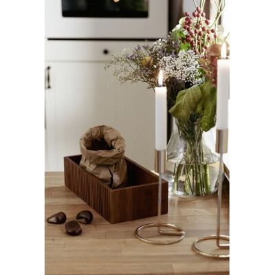 WENKO Mera Aufbewahrungsbox - Dunkelbraun - Küchenorganizer WENKO Mera Aufbewahrungsbox - Dunkelbraun - Küchenorganizer