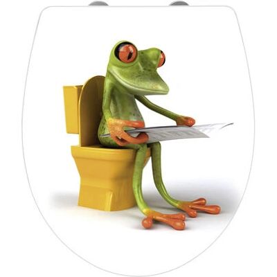 Wenko Frosch News WC-Sitz - Langlebig, Hygienisch, Einfach zu Montieren Wenko Frosch News WC-Sitz - Langlebig, Hygienisch, Einfach zu Montieren