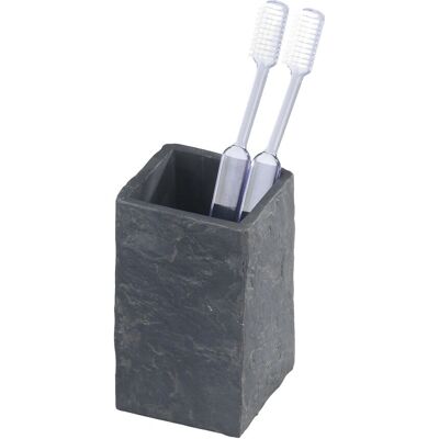WENKO Slate Rock Bathroom Tumbler - Durable High-Quality Plastic WENKO Slate Rock Bathroom Tumbler - Durable High-Quality Plastic