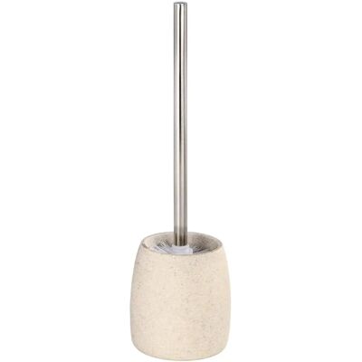 WENKO Beige Goa Neo Toilet Brush Set - Elegant, Self-Cleaning, Polyresin WENKO Beige Goa Neo Toilet Brush Set - Elegant, Self-Cleaning, Polyresin
