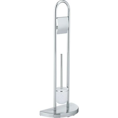 WENKO Set perie WC și suport hârtie igienică - Cromat WENKO Set perie WC și suport hârtie igienică - Cromat