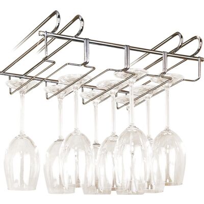 Wenko Support à verres pour placard - Pour 12 verres - Design compact - Acier chromé - Publicité Wenko Support à verres pour placard - Pour 12 verres - Design compact - Acier chromé - Publicité
