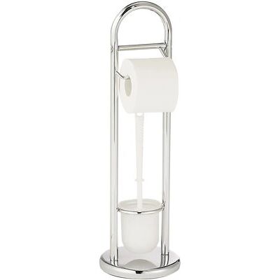 Wenko Toilet Brush & Holder - Satin Chrome - 2 in 1 Bathroom Accessory Wenko Toilet Brush & Holder - Satin Chrome - 2 in 1 Bathroom Accessory