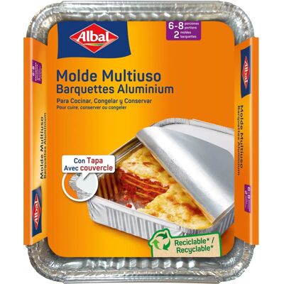 ALBAL 2er Set Aluminium Backbleche 32x26cm - Metallisch ALBAL 2er Set Aluminium Backbleche 32x26cm - Metallisch