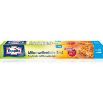 Toppits 204967 Frischhaltefolie - Mikrowelle, Transparent Toppits 204967 Frischhaltefolie - Mikrowelle, Transparent