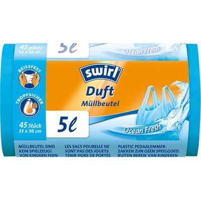 Swirl 215772 Blaue Müllbeutel - 5L, 45 Stück Swirl 215772 Blaue Müllbeutel - 5L, 45 Stück