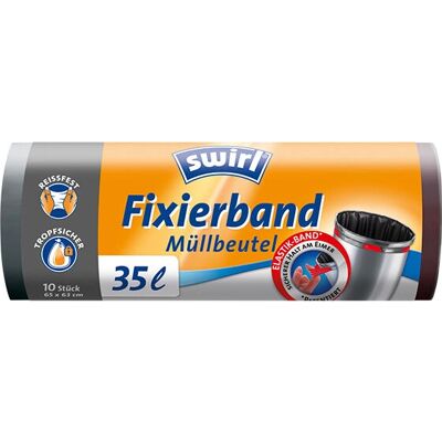 Sacs poubelle Swirl 215871 - 35L - Noir - 10 pcs - Publicité Sacs poubelle Swirl 215871 - 35L - Noir - 10 pcs - Publicité