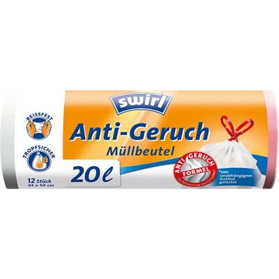 Swirl 215918 Sac poubelle - Transparent 20L - 12 pièces - Publicité Swirl 215918 Sac poubelle - Transparent 20L - 12 pièces - Publicité