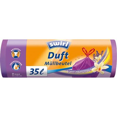 Swirl 215925 Müllbeutel Violet 35L - Reißfest, Dicht, 9 Stk Swirl 215925 Müllbeutel Violet 35L - Reißfest, Dicht, 9 Stk
