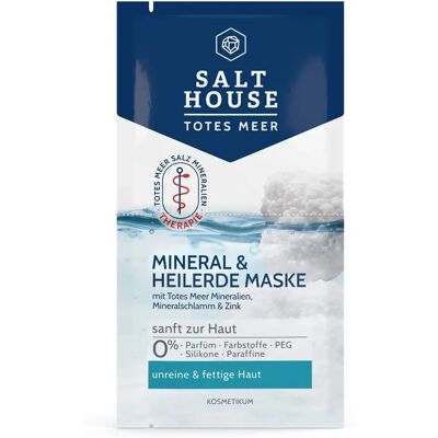 Salt House Masque Visage Aux Minéraux de la Mer Morte - Masque facial pour femmes - Publicité Salt House Masque Visage Aux Minéraux de la Mer Morte - Masque facial pour femmes - Publicité
