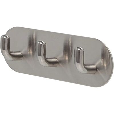 Attaccapanni Rondo in Acciaio Inox di Tiger - Mensola con ganci per bagno/cucina Attaccapanni Rondo in Acciaio Inox di Tiger - Mensola con ganci per bagno/cucina