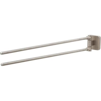 Porte-serviettes double en acier inoxydable brossé Tiger Onu - Accessoire de salle de bain Porte-serviettes double en acier inoxydable brossé Tiger Onu - Accessoire de salle de bain