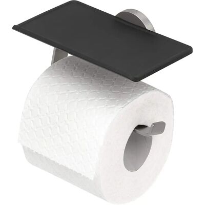 Support de papier toilette Tiger Noon avec étagère - Accessoire salle de bain moderne - Publicité Support de papier toilette Tiger Noon avec étagère - Accessoire salle de bain moderne - Publicité
