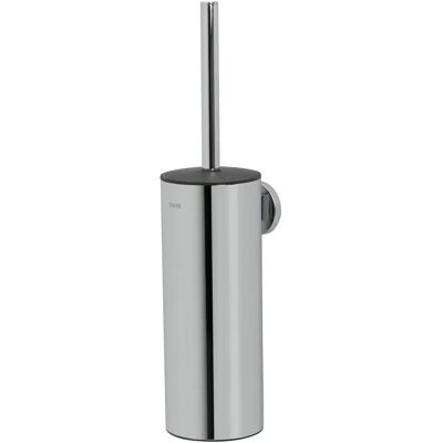 Brosse WC Tiger Noon - Argent, Couvercle flexible, Sans perçage Brosse WC Tiger Noon - Argent, Couvercle flexible, Sans perçage