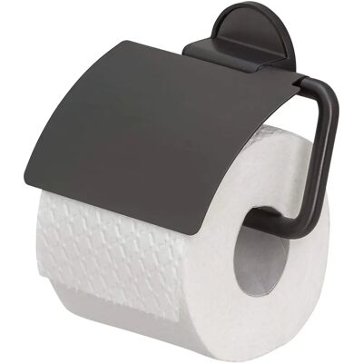 Support de papier toilette Tiger avec couvercle - Noir, Modèle 1326638946 Support de papier toilette Tiger avec couvercle - Noir, Modèle 1326638946
