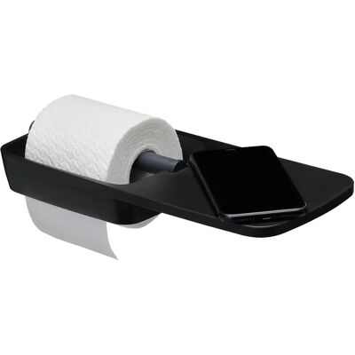 Portarouleau de papier toilette Tiger Tess - Design moderne avec étagère Portarouleau de papier toilette Tiger Tess - Design moderne avec étagère