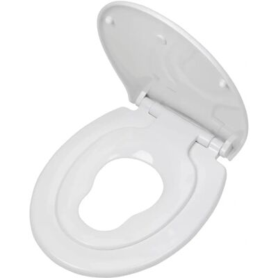 Sedile WC Tiger con sedile per bambini - Easy Clean - Bianco Sedile WC Tiger con sedile per bambini - Easy Clean - Bianco