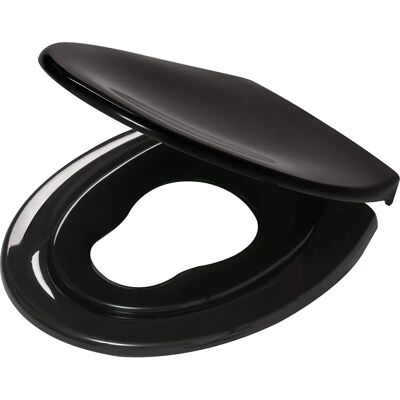 vidaXL Tulsa WC-Brille mit Kinderaufsatz - Schwarz vidaXL Tulsa WC-Brille mit Kinderaufsatz - Schwarz
