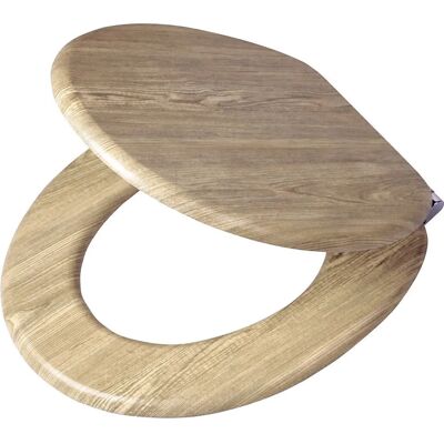 VidaXL Tiger Soft-Close Toilet Seat - Brown - Toilet Seat VidaXL Tiger Soft-Close Toilet Seat - Brown - Toilet Seat