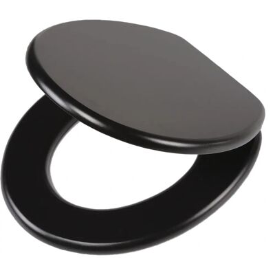 VidaXL Tiger Siège de WC - MDF Leatherlook, Noir - Publicité VidaXL Tiger Siège de WC - MDF Leatherlook, Noir - Publicité