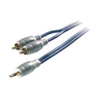 Vivanco 3,5 mm/RCA 3m Blauw Audiokabel Vivanco 3,5 mm/RCA 3m Blauw Audiokabel