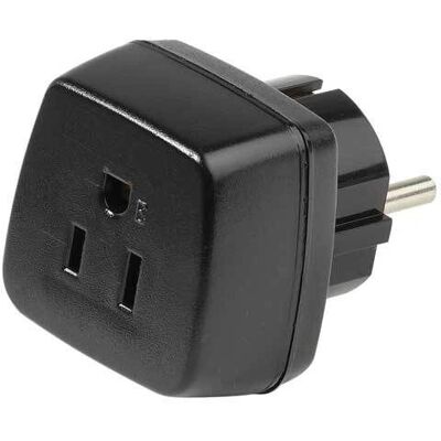 Vivanco Virtalähdeadapteri - Tyyppi B, F - 250V, 15A - Musta Vivanco Virtalähdeadapteri - Tyyppi B, F - 250V, 15A - Musta