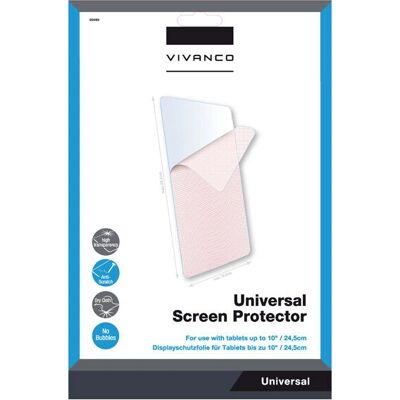 Vivanco 35583 - Tablet-Schutzfolie - für Tablets bis 10 Zoll Vivanco 35583 - Tablet-Schutzfolie - für Tablets bis 10 Zoll