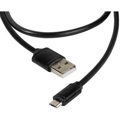 Vivanco Micro USB 2.0 USB-kabel - 2m - Sort Vivanco Micro USB 2.0 USB-kabel - 2m - Sort