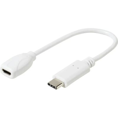 Vivanco Adapter USB Type-C USB C Micro USB Weiß - Adapter Vivanco Adapter USB Type-C USB C Micro USB Weiß - Adapter