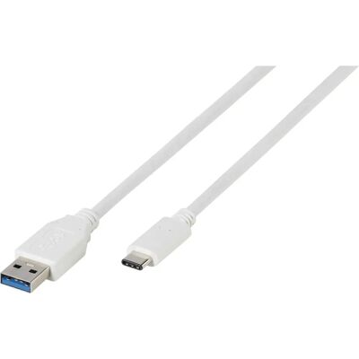 Vivanco USB-kaapeli - USB 3.2 Gen 1 - Valkoinen - 1m Vivanco USB-kaapeli - USB 3.2 Gen 1 - Valkoinen - 1m