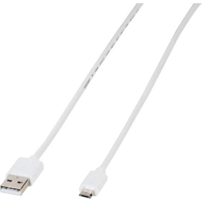 Vivanco USB-Kabel - 1m - Weiß - USB 2.0 Vivanco USB-Kabel - 1m - Weiß - USB 2.0
