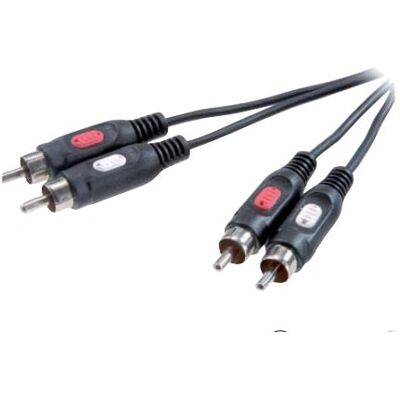 Vivanco - RCA-Verbindung - 10 m - Schwarz - Audiokabel Vivanco - RCA-Verbindung - 10 m - Schwarz - Audiokabel