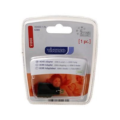 Adattatore HDMI Vivanco 42089 - Nero Adattatore HDMI Vivanco 42089 - Nero