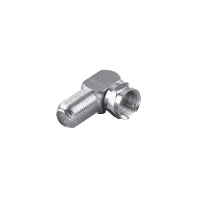 Adaptateur d’angle F Vivanco 1x F mâle 1x F femelle Chrome - adaptateur de câble d’antenne Adaptateur d’angle F Vivanco 1x F mâle 1x F femelle Chrome - adaptateur de câble d’antenne