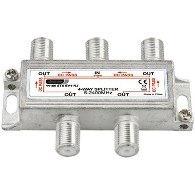 Vivanco 44186 Kabelsplitter/Combiner Silber - Audio/Video-Verteiler Vivanco 44186 Kabelsplitter/Combiner Silber - Audio/Video-Verteiler