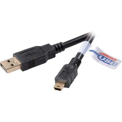 Vivanco USB 2.0 Kabel - 1,8m Schwarz Vivanco USB 2.0 Kabel - 1,8m Schwarz