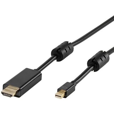 Vivanco Mini DisplayPort - HDMI Kaapeli - 1,8 m - Musta Vivanco Mini DisplayPort - HDMI Kaapeli - 1,8 m - Musta