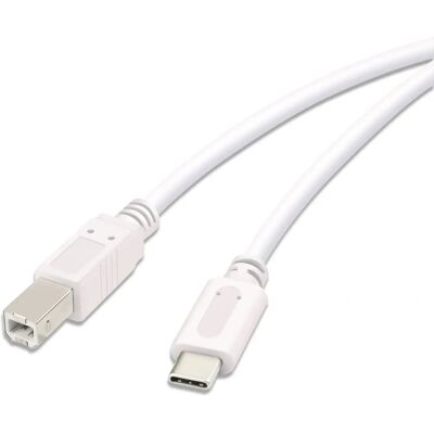 Vivanco Kabelis USB-C - USB-B 3m, Weiß (45356) Vivanco Kabelis USB-C - USB-B 3m, Weiß (45356)