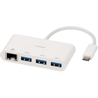 Vivanco USB-C Hub 3 Ports - Weiß Vivanco USB-C Hub 3 Ports - Weiß