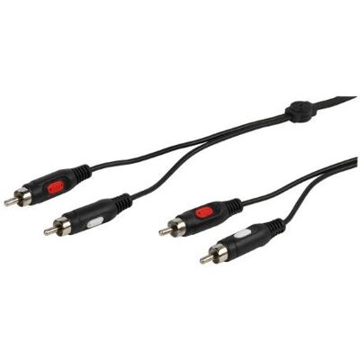Vivanco 46013 stereoäänen kaapeli - 2,5 m - 2 x RCA uros Vivanco 46013 stereoäänen kaapeli - 2,5 m - 2 x RCA uros