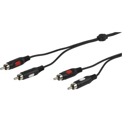 Vivanco 46/00 50 5m RCA-Audiokabel - Schwarz - Audiokabel Vivanco 46/00 50 5m RCA-Audiokabel - Schwarz - Audiokabel