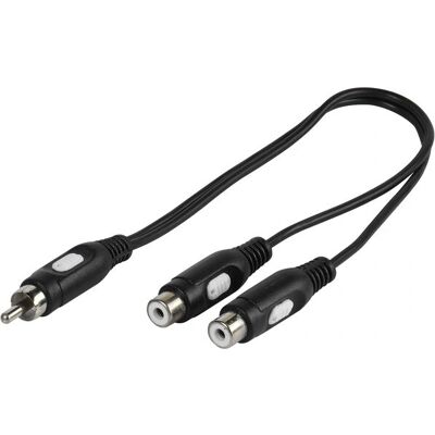 Vivanco 46027 Schwarzer Audio-Splitter Vivanco 46027 Schwarzer Audio-Splitter