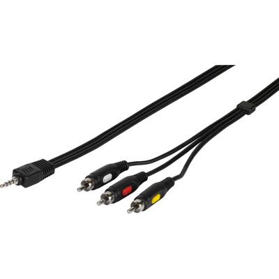 Vivanco 47/70 01 Audiokabel - 2m RCA 3,5mm Schwarz Vivanco 47/70 01 Audiokabel - 2m RCA 3,5mm Schwarz