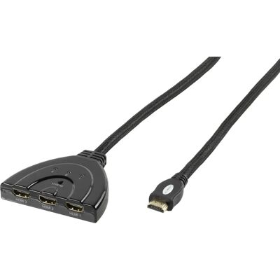 Vivanco 47/80 02 HDMI Umschalter - HDMI 3x - Schwarz Vivanco 47/80 02 HDMI Umschalter - HDMI 3x - Schwarz